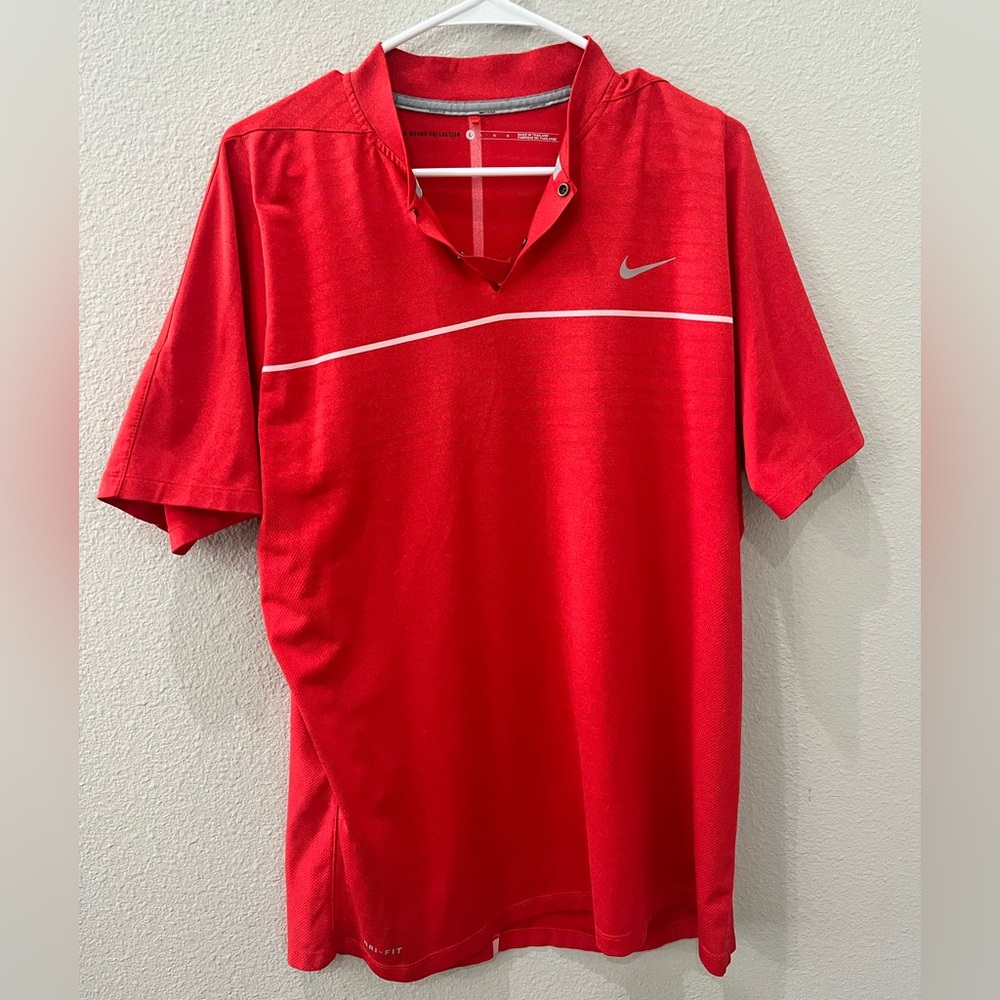 Nike Men's Vibrant Red Polo Shirt